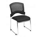 Plastic Back and Fabric Seat Visitors Chair