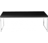 Wall Street Coffee Table with Chrome-Black