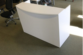 Front White Reception Desk