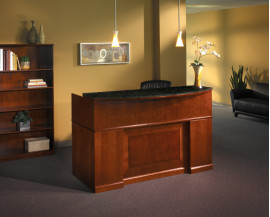 Sorrento Reception Desk with Granite Counter