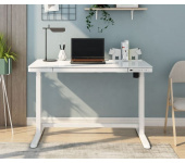ELECTRIC HEIGHT ADJUSTABLE STANDING DESK* White