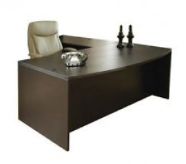 Bow Front Desk With Return