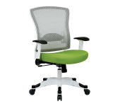 White Breathable Mesh Chair (317W-W1C1F2W)
