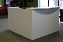 White Reception Desk