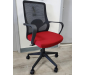 Manager Chair (AK-268B-Red Seat/ Black Mesh Back)
