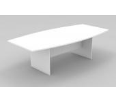 Boat Shape Conference Table-White