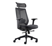 Ignite Ergonomic Task chair with Headrest-D00253H-BlackMesh-BLack Seat