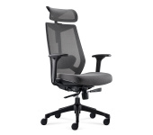 Ignite Ergonomic Task chair with Headrest-D00253H-Grey Mesh/Greay Seat