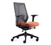 Ignite Ergonomic Task chair -D00253M-Black Mesh/Orange Seat