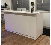 Zina Reception Desk In White